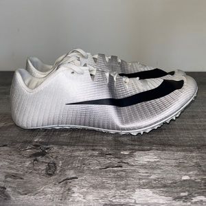 Nike Zoom Jafly Sprint Track & Field Spikes Men’s Size 13 White Black